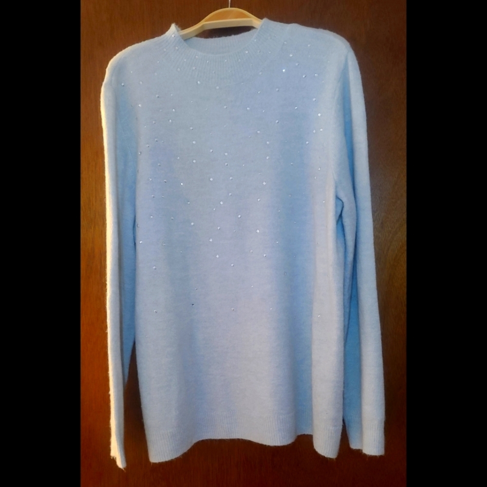 Elle ice blue sweater Xxl